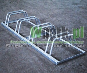 Stojak rowerowy stalowy ocynk na 4 stanowiska (kod:3027/4/S/P)