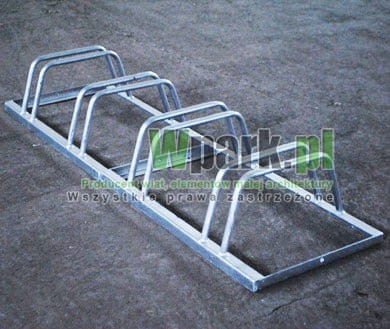 Stojak rowerowy stalowy ocynk na 4 stanowiska (kod:3027/4/S/P)