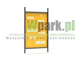 Ściana blacha z dowolnym napisem 1500 mm
