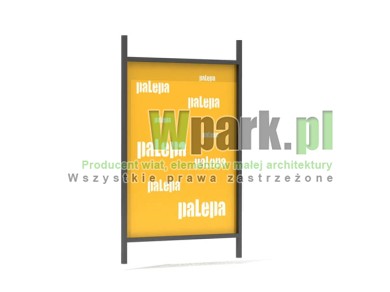 Ściana blacha z dowolnym napisem 1500 mm