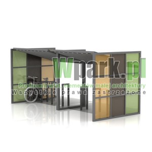 Wiata na rowery PUZL 02  - na 12 rowerów