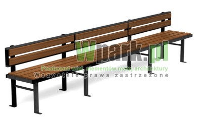 Ławka PUZL 01 drewno dł siedziska 3600 mm