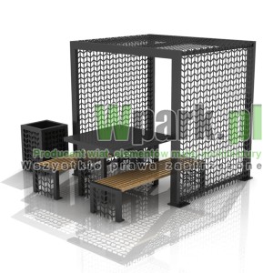 Altana MANY ze stołem i koszem