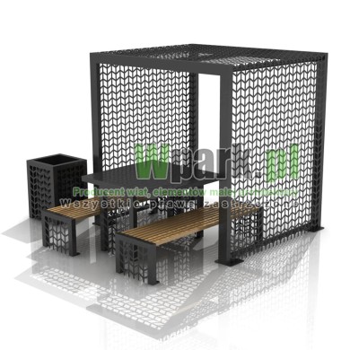 Altana MANY ze stołem i koszem