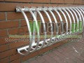 Stojak aluminiowy ścienny na 6/7  stanowisk (kod:3062/200/A/S)