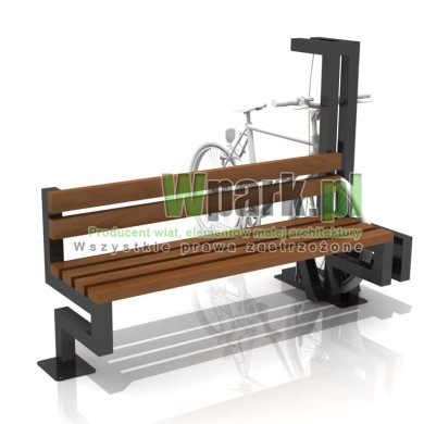 BikeStop z ławką 03 linia MODE
