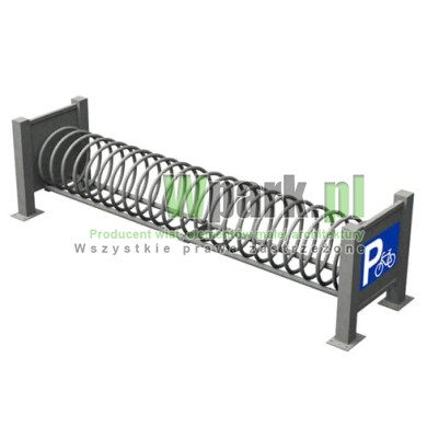 Stojak spirala stalowy na 6/7  stanowisk (kod:3037/02180/S/P)