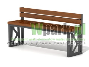 Ławka z oparciem NAVE 02