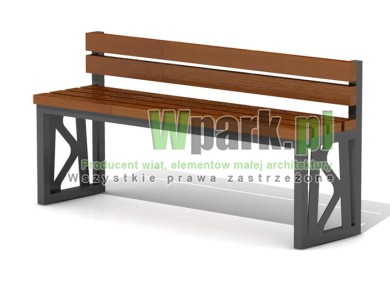 Ławka z oparciem NAVE 02