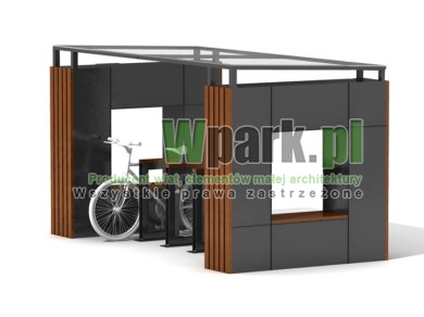 Wiata na rowery BOKS 01 - na 8 rowerów
