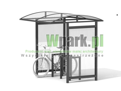 Wiata na rowery SZKOLNA 08 - na 6 rowerów