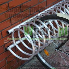 Stojak  spirala aluminiowy ścienny na 2/3  stanowisk (kod:3037/90/A/S)