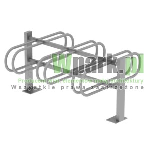 Stojak  rowerowy aluminiowy na 6 stanowisk (kod:3060/6P/A/PW)