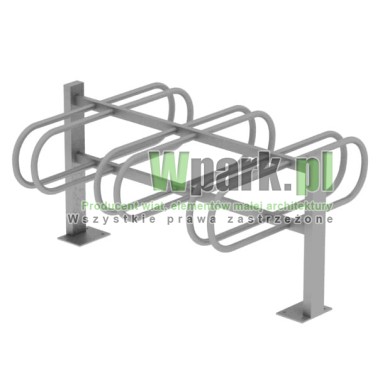 Stojak  rowerowy aluminiowy na 6 stanowisk (kod:3060/6P/A/PW)