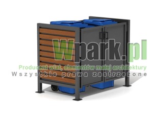 Osłona śmietnikowa BOKS 02 na dwa pojemniki do 240 L