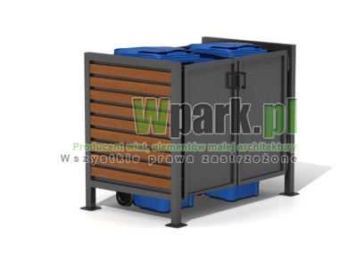 Osłona śmietnikowa BOKS 02 na dwa pojemniki do 240 L