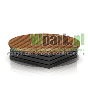 Ławka OVAL 03 drewno