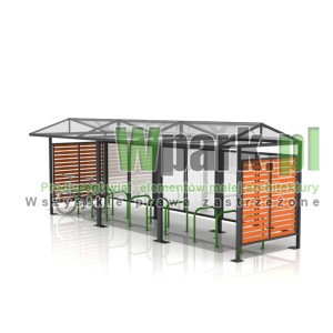 Wiata na rowery TRIO 03  - na 18 rowerów