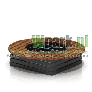 Ławka OVAL 04 drewno