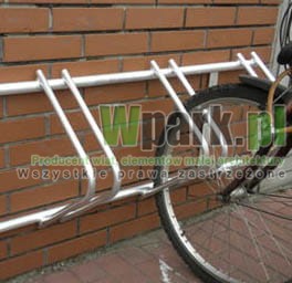 Stojak aluminiowy ścienny na 9 stanowisk (kod:3063/9/A/S)