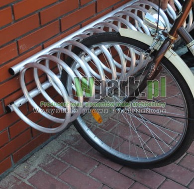 Stojak spirala aluminiowy ścienny na 6/7  stanowisk (kod:3037/200/A/S)