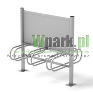 Stojak  rowerowy aluminiowy na 6 stanowisk (kod:3060/6PR/A/PW)