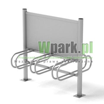 Stojak  rowerowy aluminiowy na 6 stanowisk (kod:3060/6PR/A/PW)