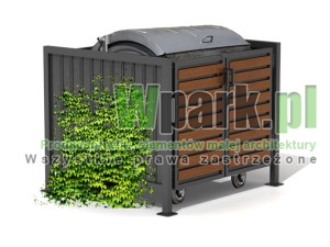 Osłona śmietnikowa BOKS 11 na jeden pojemnik do 1100 L