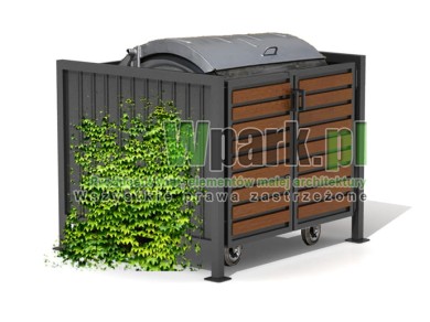 Osłona śmietnikowa BOKS 11 na jeden pojemnik do 1100 L