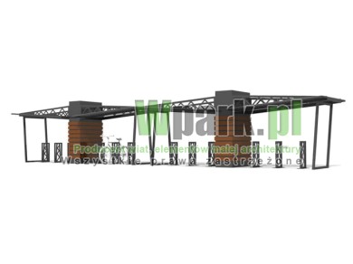 Wiata na rowery NAVE 03 - na 24 rowery