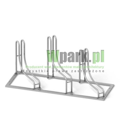 Stojak 45 stopni aluminiowy na 3 stanowiska (kod:3044/3/A/P)