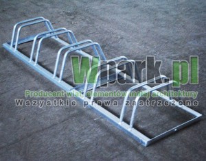 Stojak rowerowy stalowy ocynk na 5 stanowisk (kod:3027/5/S/P)