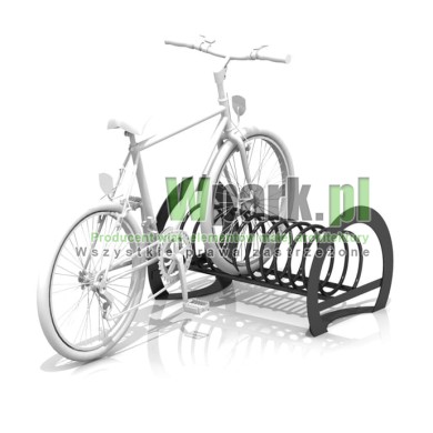 Stojak rowerowy stalowy na 3 stanowiska (kod:OVAL02/3/S/PW)