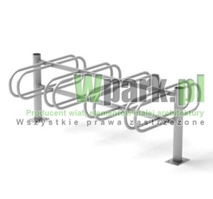 Stojak  rowerowy aluminiowy na 8 stanowisk (kod:3060/8P/A/PW)