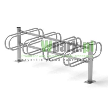 Stojak  rowerowy aluminiowy na 8 stanowisk (kod:3060/8P/A/PW)