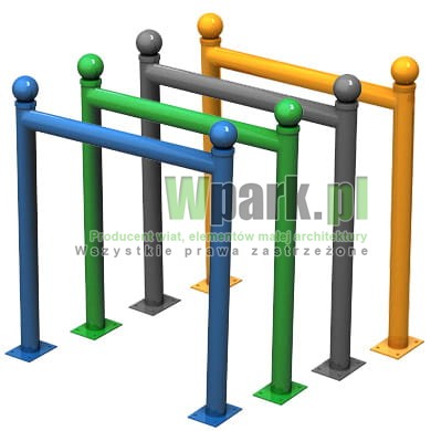 Stojak  rowerowy barierka na 2 stanowiska (kod:COLOR04/2/S/PW)