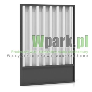 Moduł ściany bocznej lub tylnej wysokość 2000 mm szerokość 2000 mm wypełnienie blacha falista  z blachą