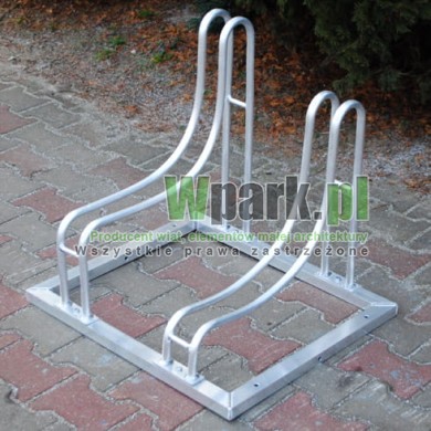 Stojak rowerowy bocian aluminiowy na 2 stanowiska (kod:3033/2/A/P)