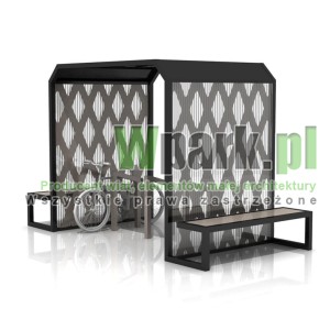 Wiata na rowery FIBE 03 - na 6 rowerów