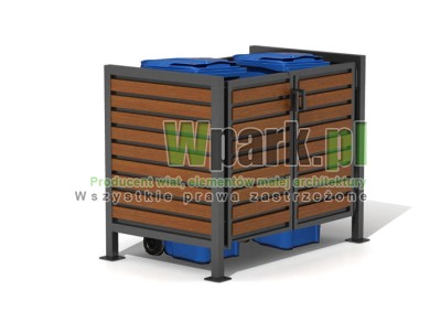 Osłona śmietnikowa BOKS 03 na dwa pojemniki do 240 L