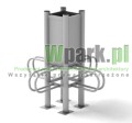 Stojak  rowerowy aluminiowy na 4 stanowiska (kod:3060/4CR/A/PW)