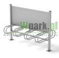 Stojak  rowerowy aluminiowy na 8 stanowisk (kod:3060/8PR/A/PW)