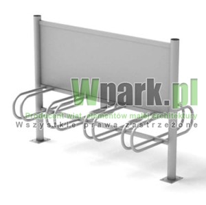 Stojak  rowerowy aluminiowy na 8 stanowisk (kod:3060/8PR/A/PW)