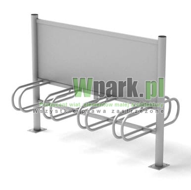 Stojak  rowerowy aluminiowy na 8 stanowisk (kod:3060/8PR/A/PW)