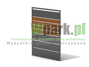 Panel wiaty śmietnikowej TRIO 02