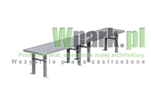 Ławka PUZL 02 ocynkowana dł siedziska 2400 mm