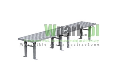 Ławka PUZL 02 ocynkowana dł siedziska 2400 mm