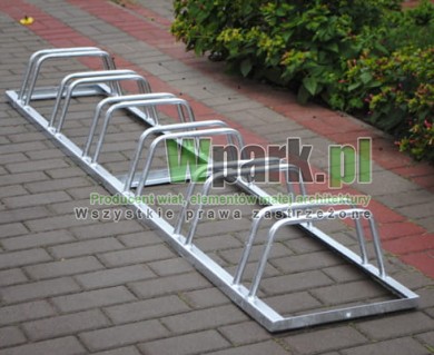 Stojak rowerowy stalowy ocynk na 6 stanowiska (kod:3027/6/S/P)