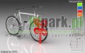 Stojak  rowerowy barierka na 2 stanowiska (kod:PALEPA02/2/S/W)