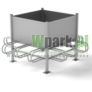Stojak  rowerowy aluminiowy na 12 stanowisk (kod:3060/12CR/A/PW)